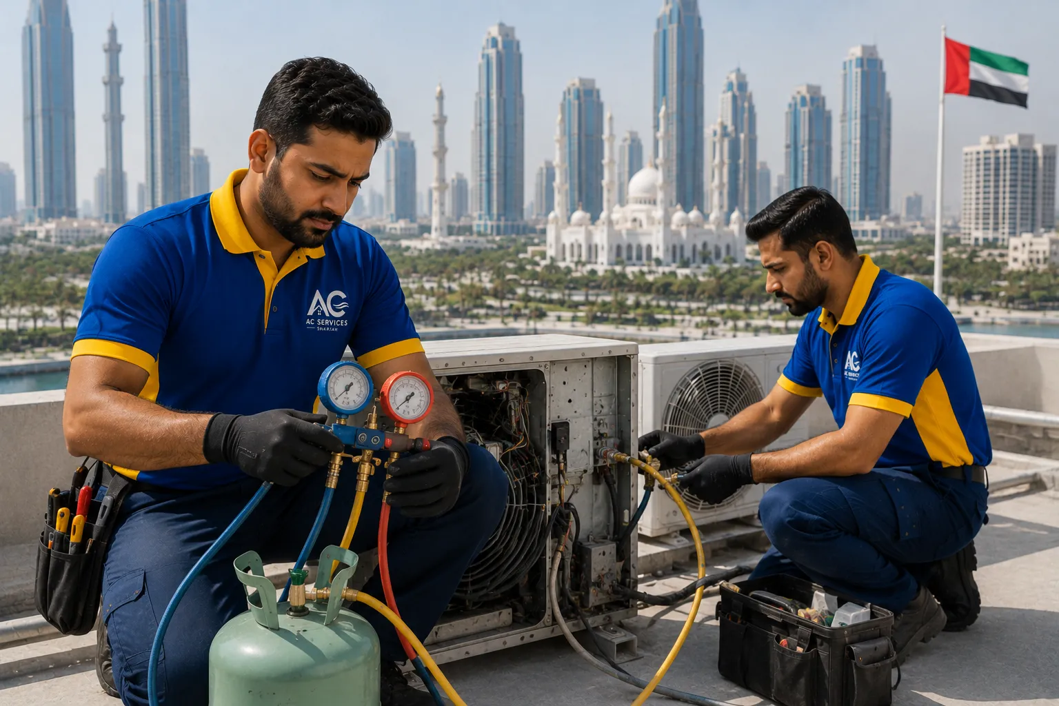 AC Gas Refilling Services in Sharjah