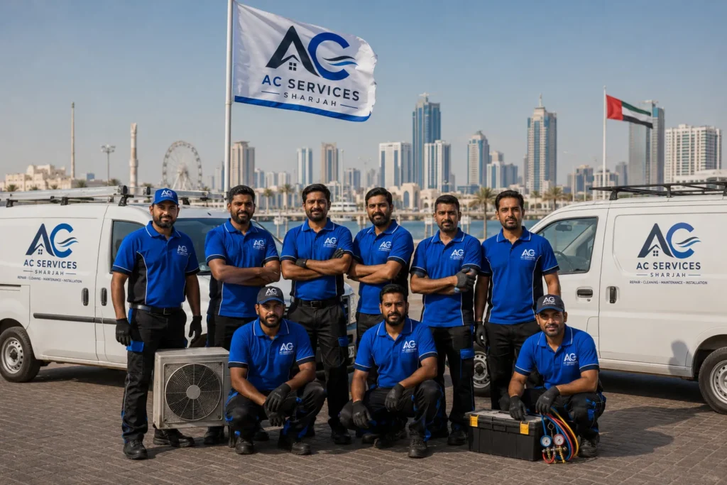 AC Services Sharjah professional AC service team