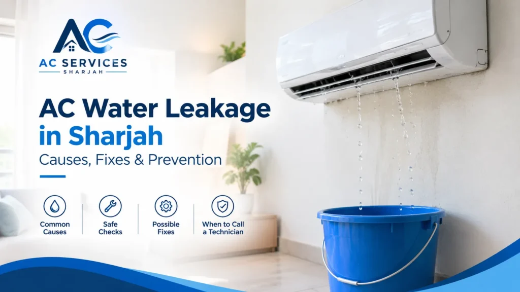 AC Water Leakage in Sharjah: Causes, Fixes, and When to Call a Technician